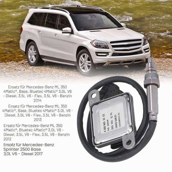 Nox-Sensorsonde, A0009053503 Nox-Sensor Stickoxidsensor Ersatz für Mercedes‑Benz GL320 GL350 ML350 R