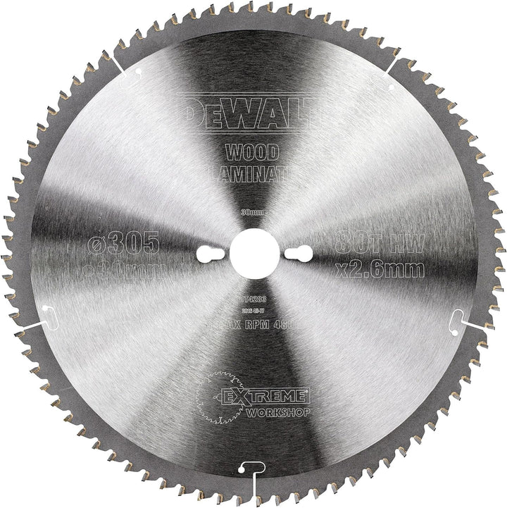 DEWALT Kreissägeblatt Extreme DT4283 (für den Einsatz auf Stationärsägen, für extra feine Schnitte i