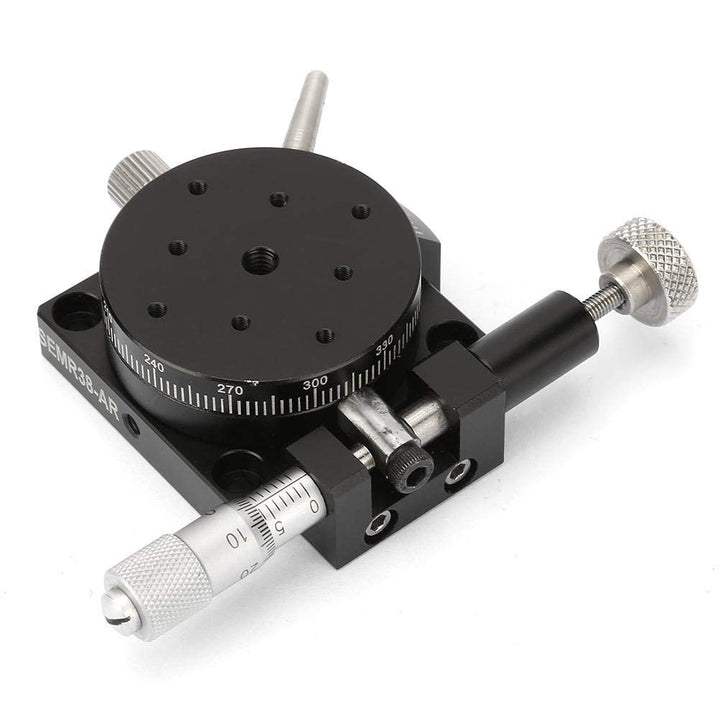 Lineartisch, 38 mm x 20 mm R38 Manueller Drehtisch Präzisionslager für Drehbühnen Gleit-Tuning-Tisch