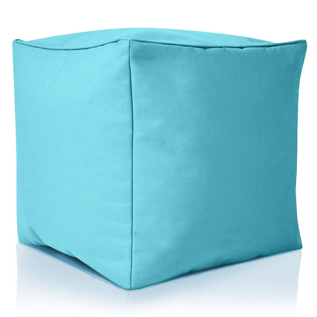 Green Bean Sitzsack-Hocker 40x40x40cm mit EPS-Perlen Füllung - Fusshocker Fusskissen Sitz-Pouf für S
