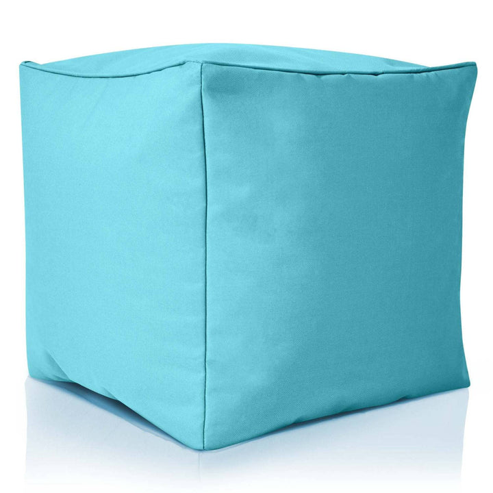 Green Bean Sitzsack-Hocker 40x40x40cm mit EPS-Perlen Füllung - Fusshocker Fusskissen Sitz-Pouf für S