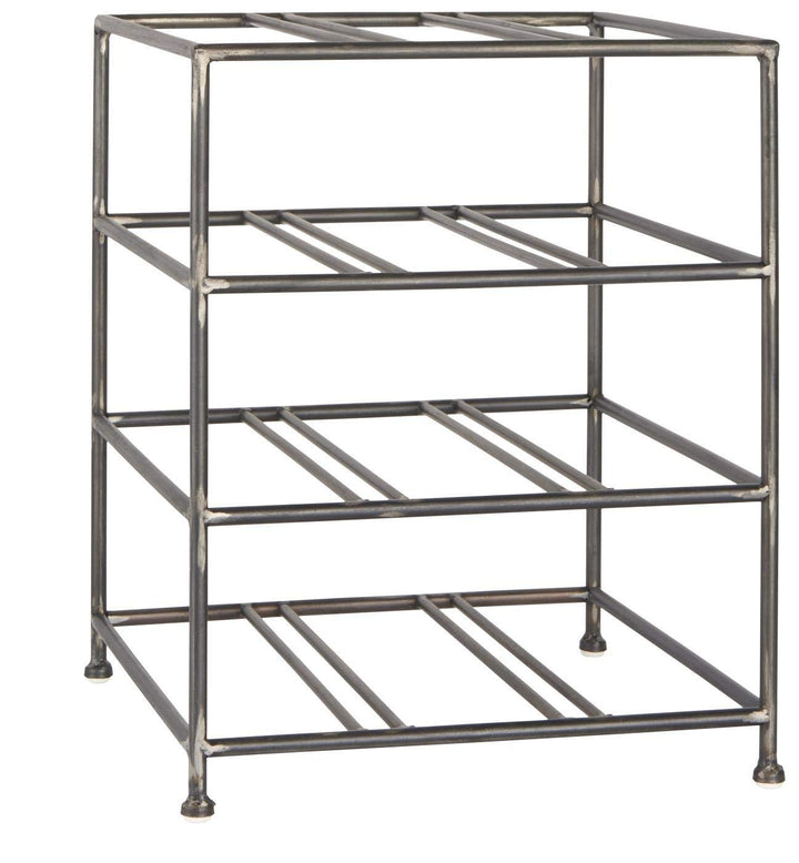 IB Laursen - Weinregal für 9 Flaschen - Eisen - Masse (LxBxH): 27,5 x 27,5 x 34 cm