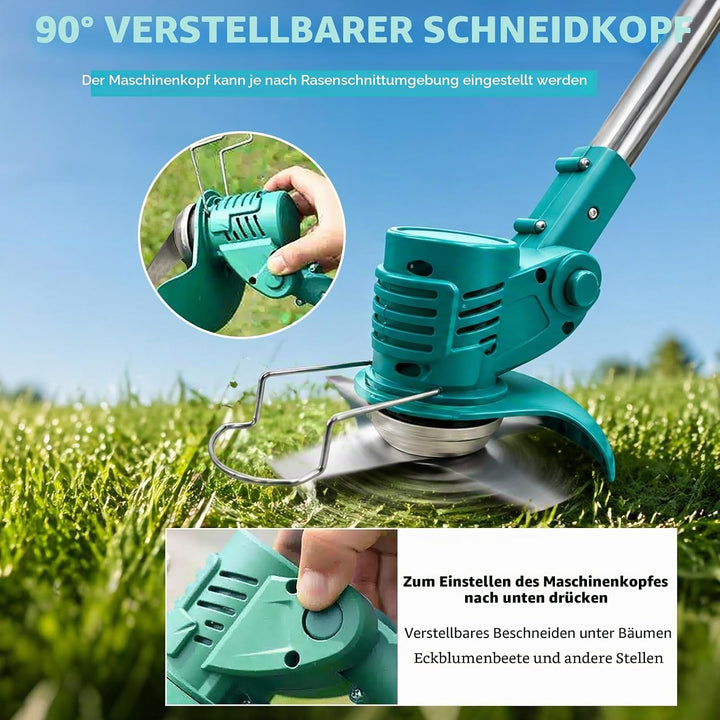 Akku-Rasenmäher für Makita, Batteriebetriebener Rasentrimmer mit 18V, Kabelloser Elektro-Rasenmäher