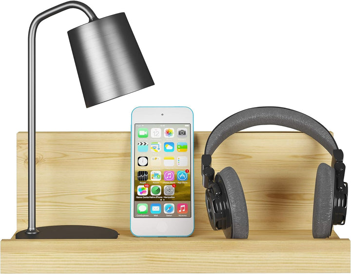 Handy-Ablage Ablagebrett Kiefer Massivholz oder weiss Bettablage V-90.82-14, Holzart/Holzfarbe:Kiefe