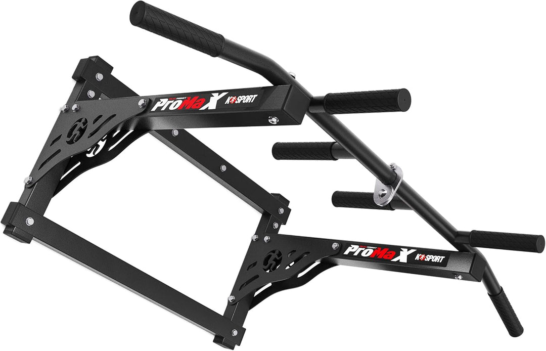K-Sport: Klimmzugstange zur Wandmontage mit Pull-Up Bar & 3 verschiedenen Griffen I Klimmzugturm für