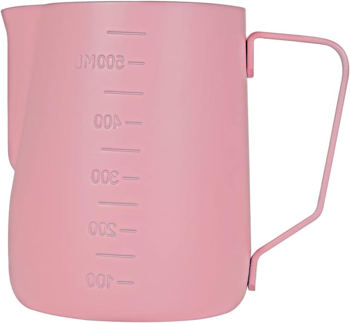 Dianoo Espresso Dampfkrug 600ml, Milchaufschäumkrug Edelstahl mit Messung, Milchaufschäumbecher, Kaf