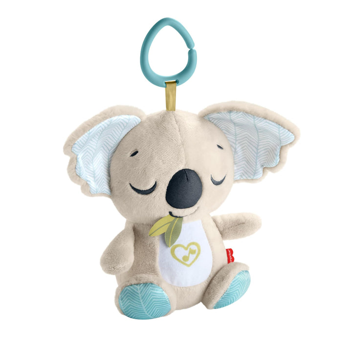Fisher-Price Baby-Spielzeug für unterwegs Koala-Spieluhr, Plüsch-Spieluhr mit weissem Rauschen und M