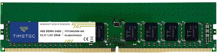 Timetec Hynix IC 16GB KIT (2x8GB) DDR4 2400 MHz PC4-19200 Ungepufferter ECC 1,2 V CL17 1Rx8 Single R