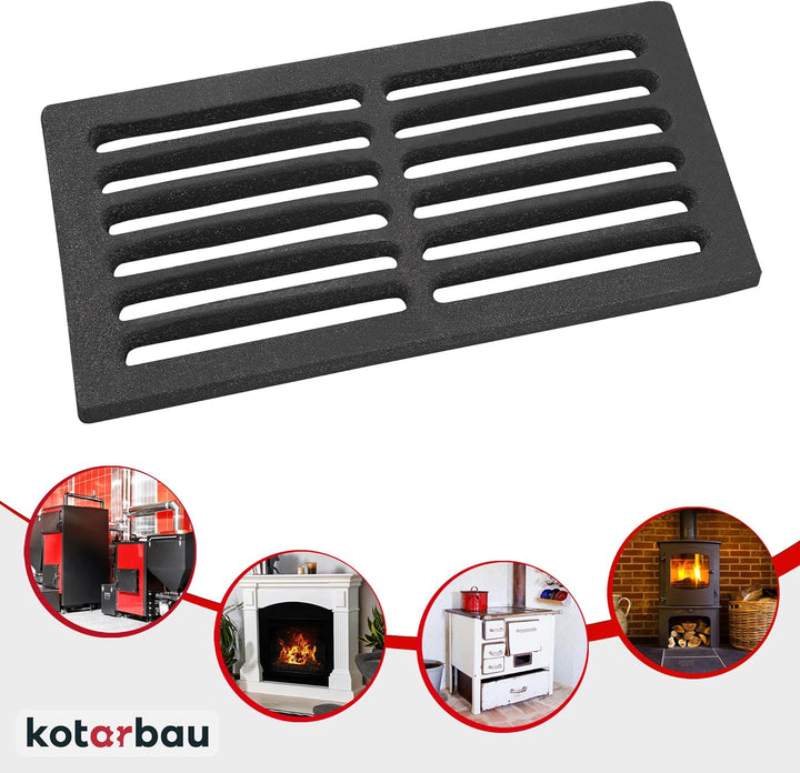 KOTARBAU Kaminrost 30,7 x 15 cm Kaminofen Ascherost Tafelrost Rost Ofengitter Kamin Ersatzteile Zube