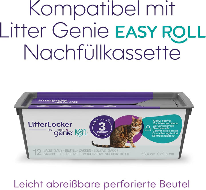 Litter Genie Easy Roll, No.1 in den USA, Katzenstreu-Eimer, preiswerteres und umweltfreundlicheres E