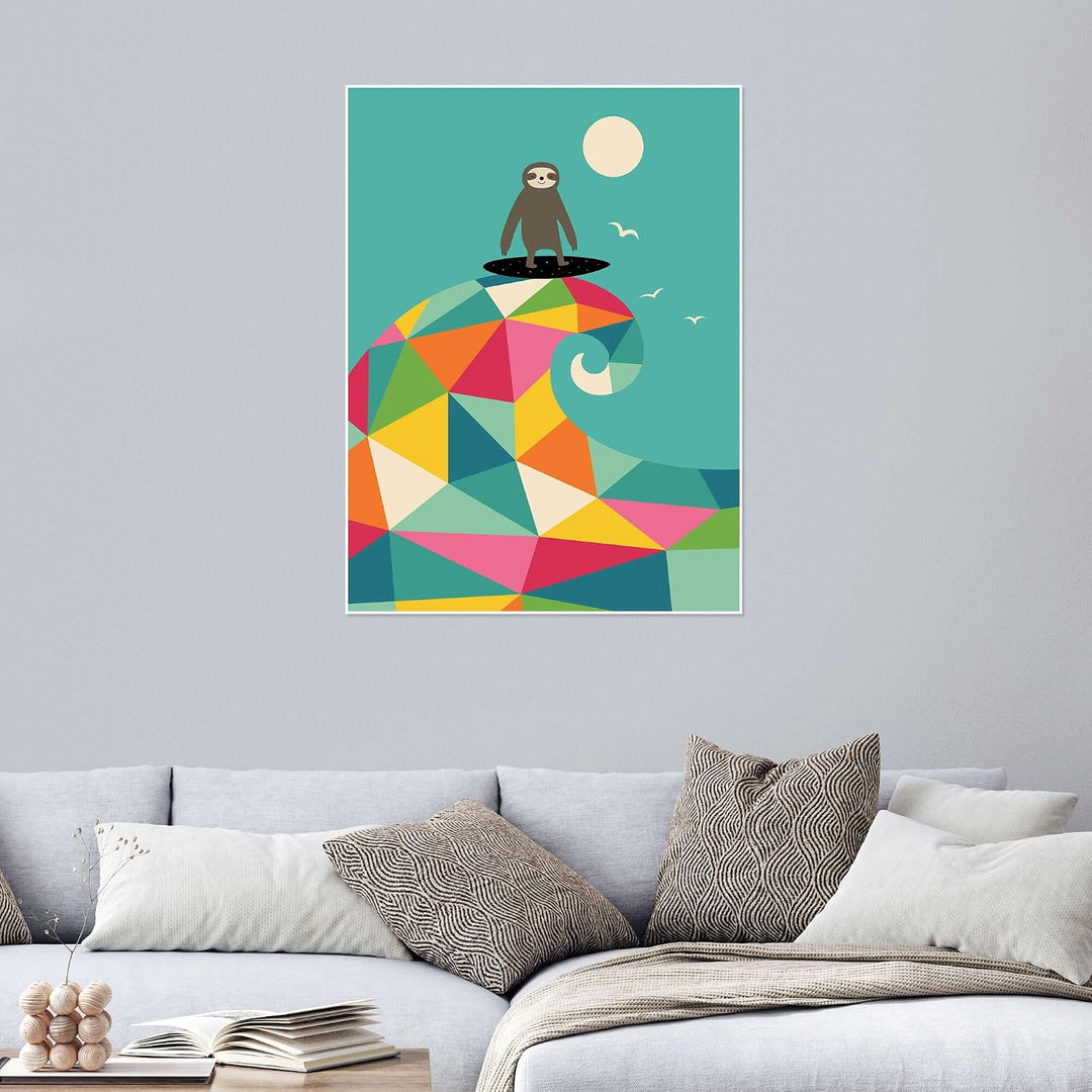 Surf Up Poster von Andy Westface 70 x 90 cm Bunt Wandbilder Wanddeko Papier 90L x 70B cm, Papier 90L