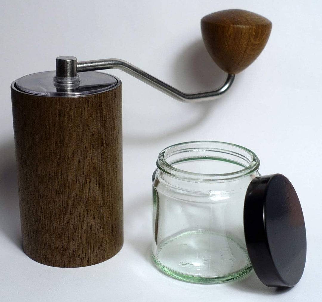 Comandante Ersatzglas mit Deckel (2 STK.) für C40 MK3 Kaffeemühle (1 x Transparent | 1x Braunglas),