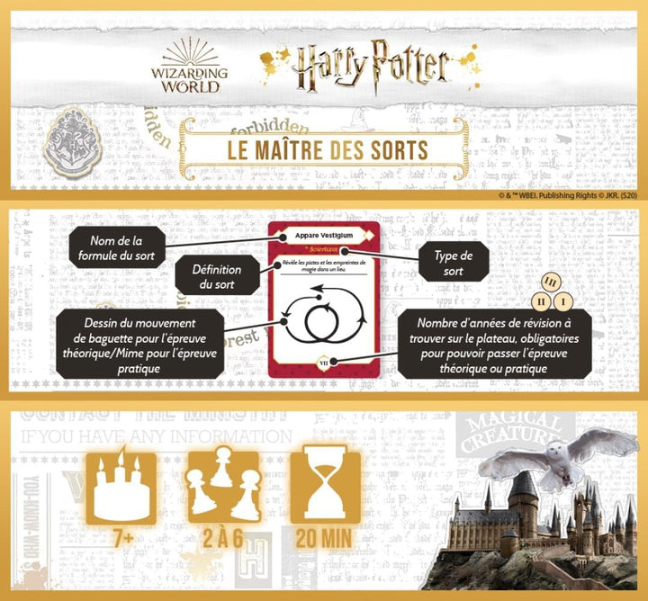 Topi Games - Harry Potter – Der Zaubermeister – Gesellschaftsspiel – Kartenspiel – Familie – ab 7 Ja