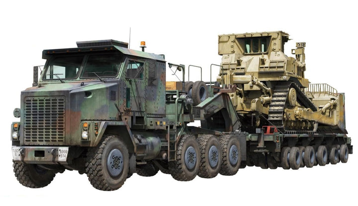 TAKOM TAK5002 1:72 M1070 Tank Transporter w/D9R Bulldozer