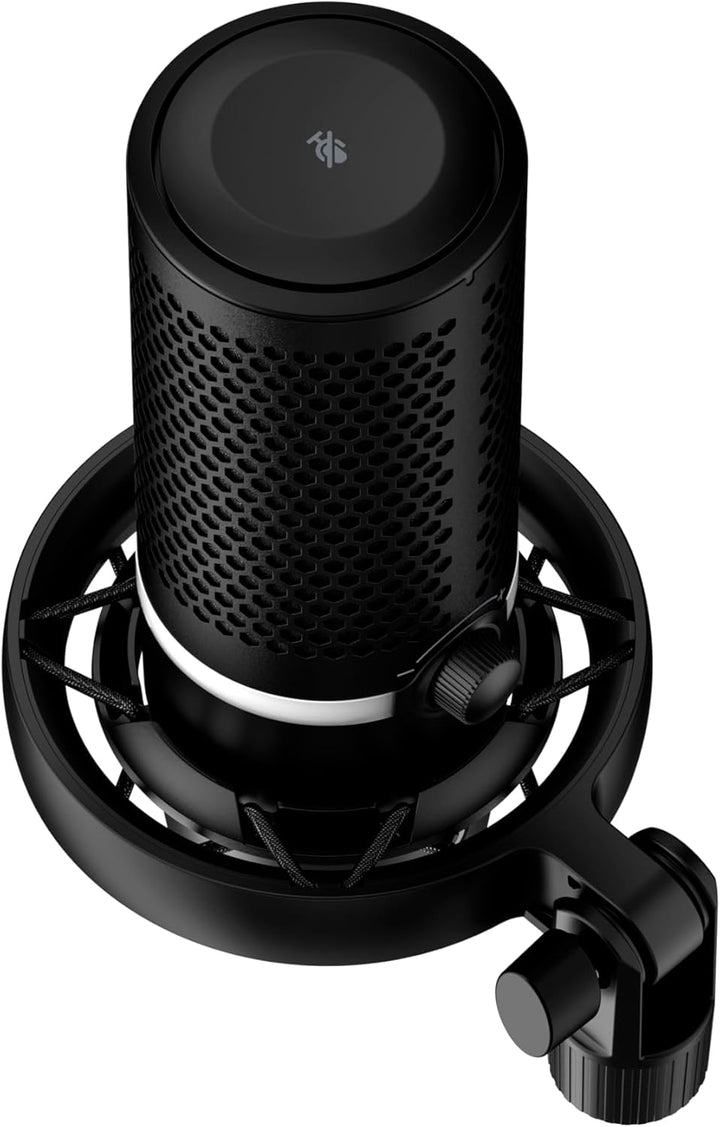 HyperX DuoCast - USB-Kondensatormikrofon - RGB-Beleuchtung, Integrierter Pop-Filter, Flache Mikrofon