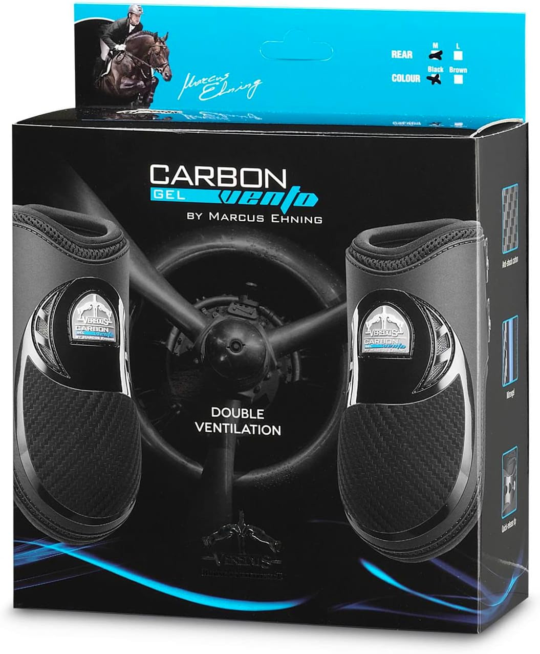Veredus - Carbon Gel Vento Streichkappen hinten L Braun, L Braun