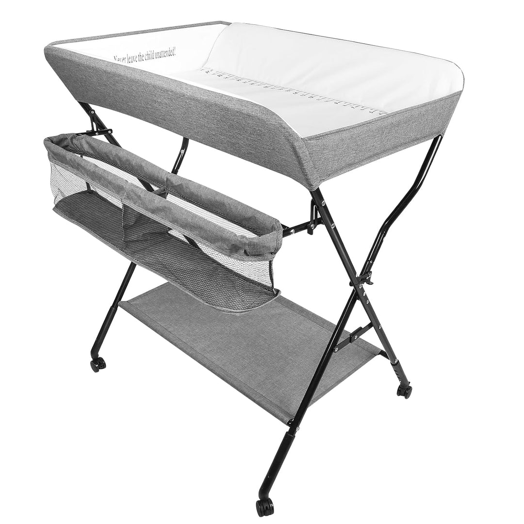 Wickeltisch Faltbar und Tragbar 3 in 1, max. Belastung 25 kg für neue, Wickeltisch mit Aufbewahrungs