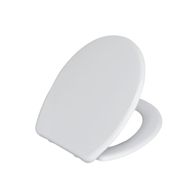 SINOBATH O-förmiger Premium-Duroplast Toilettensitz mit Edelstahl-Scharnieren & Sanftschliess-Funkti