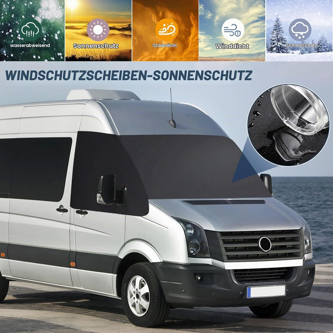 Frontscheibe Wrap Cover Ersatz für VW Grand California 2018-2023, Sonnenschutz Frontscheibenabdeckun