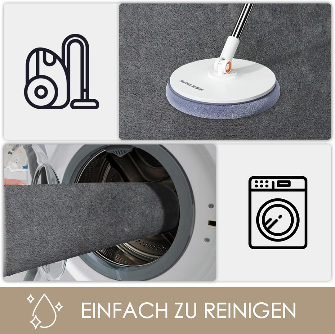 Fussmatte Dunkelgrau 60x90 cm – rutschfeste Schmutzfangmatte Waschbar – Türmatte für Eingang Innen &