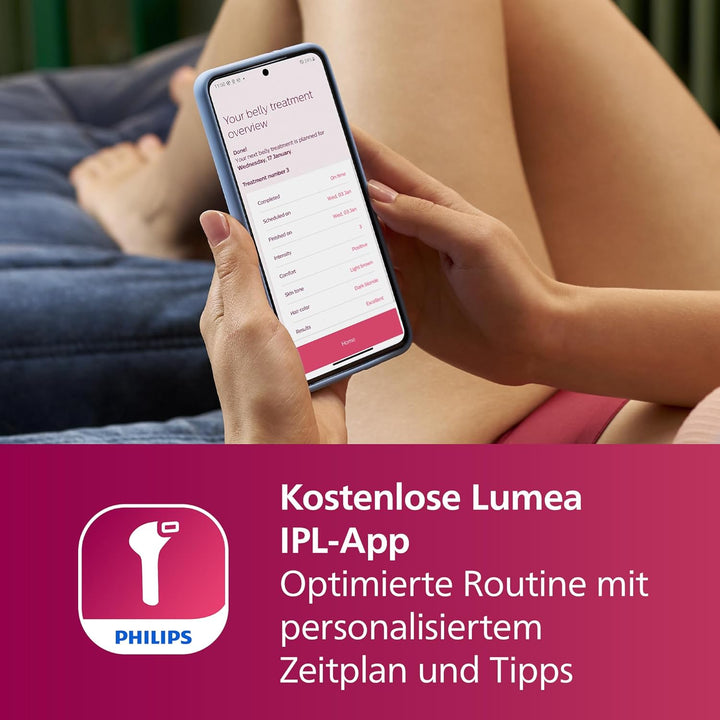 Philips Lumea IPL Advanced, 2 Aufsätze – Haarentfernungsgerät mit Satin Compact Korrekturtrimmer