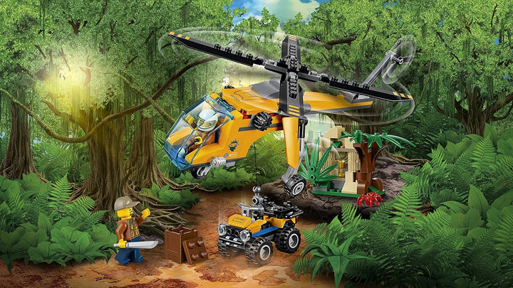 LEGO City 60158 - "Dschungel-Frachthubschrauber Konstruktionsspiel, bunt