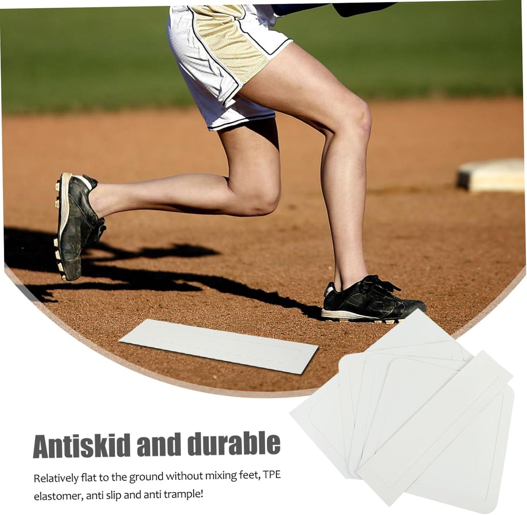 BESPORTBLE 5st Baseball-Basis Gummi Softball Basen Baseball Baseboard Gummi Werfen Basis Baseball Pl
