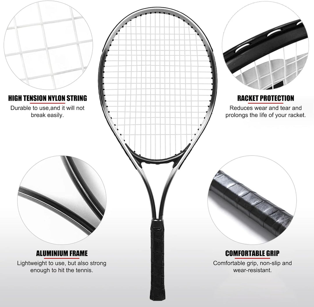 27-Zoll-Anfänger-Tennisschläger Für Erwachsene – Leichtes Einzelschläger-Set Für Erwachsene Für Dame