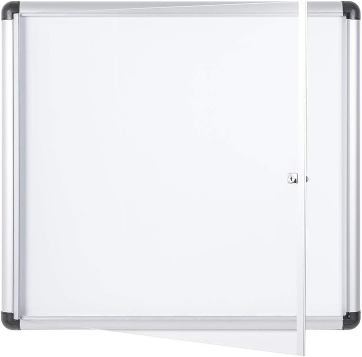 Bi-Office-Vitrine für den Innenbereich mit zusätzlichem, abschliessbarem magnetischem Whiteboard, Gr