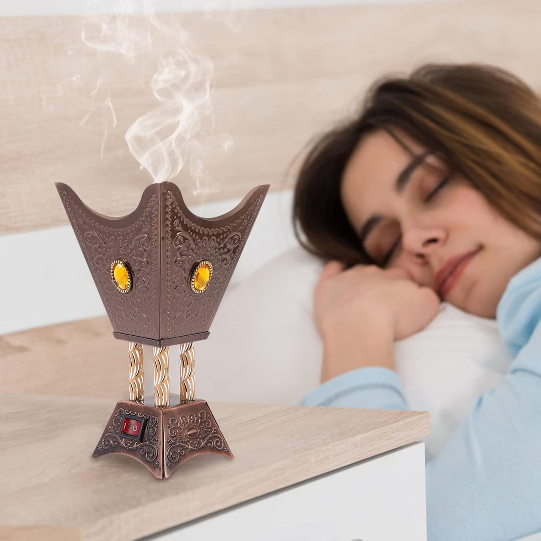 STOBOK Bakhoor Brenner Elektrischer Brenner Oud Weibischsee Brenner - Censerhalter Antiquitäten Bakh