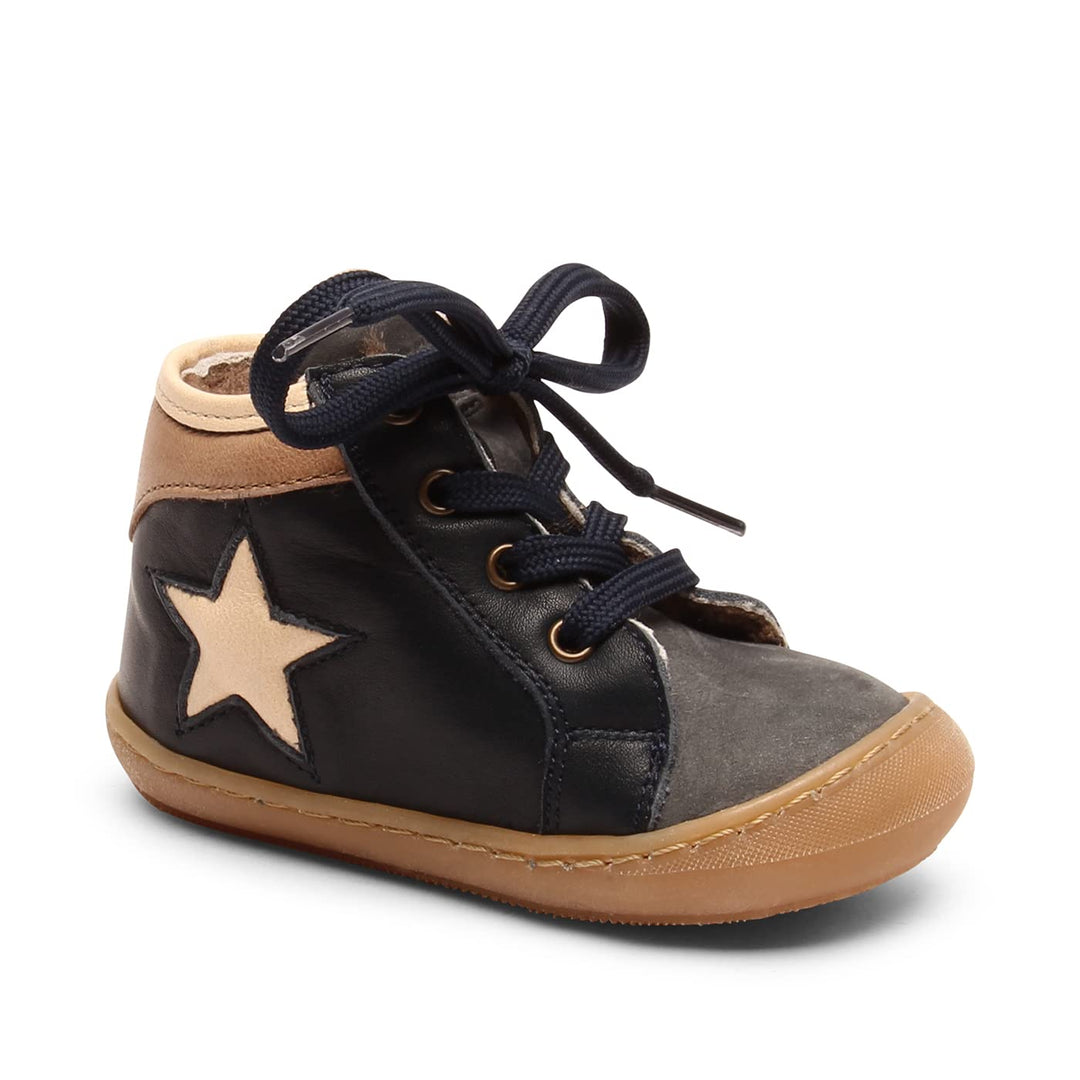 Bisgaard Jungen Samuel First Walker Shoe 21 EU Navy, 21 EU Navy