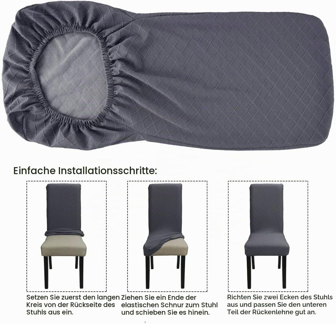 Fuloon Stuhlhussen wasserdichte, Stretch Stuhlbezug Moderne Stuhlüberzug Elastische Abnehmbar Waschb