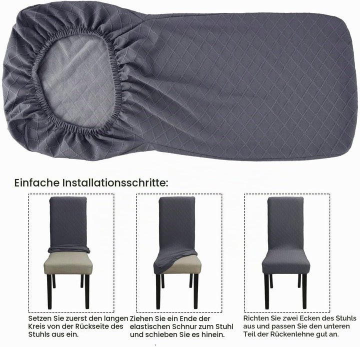 Fuloon Stuhlhussen wasserdichte, Stretch Stuhlbezug Moderne Stuhlüberzug Elastische Abnehmbar Waschb
