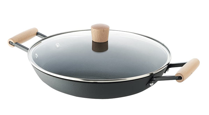Rohe Germany Servierpfanne John mit Deckel, 30 cm, Induktion, 218283-30
