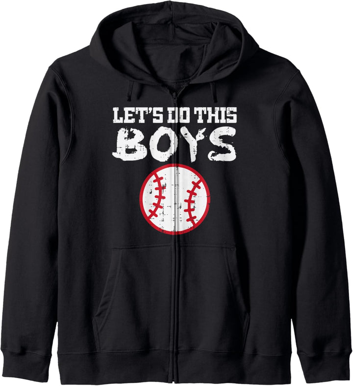 Lässt dies Jungen Baseball Cool Sportspieler Team Trainer Herren Kapuzenjacke