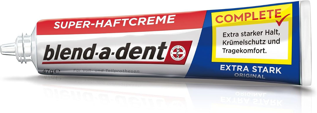 Blend-a-dent COMPLETE ORIGINAL Super-Haftcreme, 3er Pack (3 x 47 g) Extra stark, Extra stark