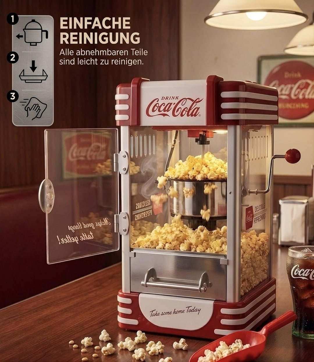 Salco Coca-Cola Popcornmaschine, Popcorn Maker