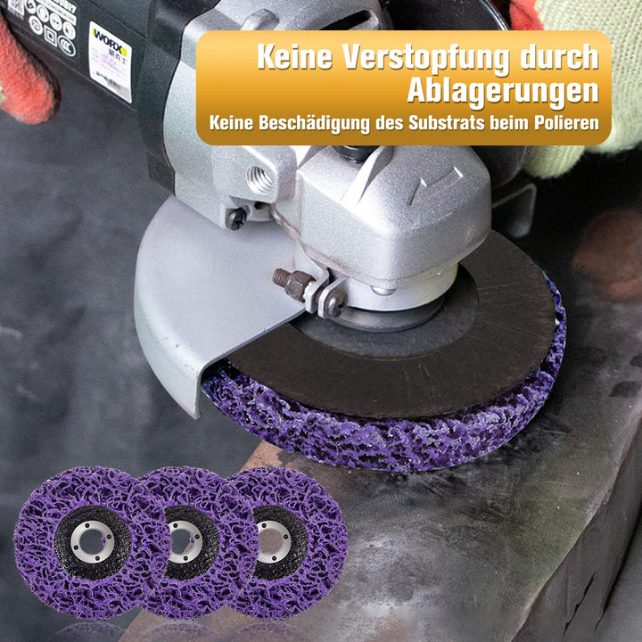 LAIWOO CSD Scheibe 125mm Schleifscheiben für Winkelschleifer, CSD-Scheibe Lila Reinigungsscheibe Set