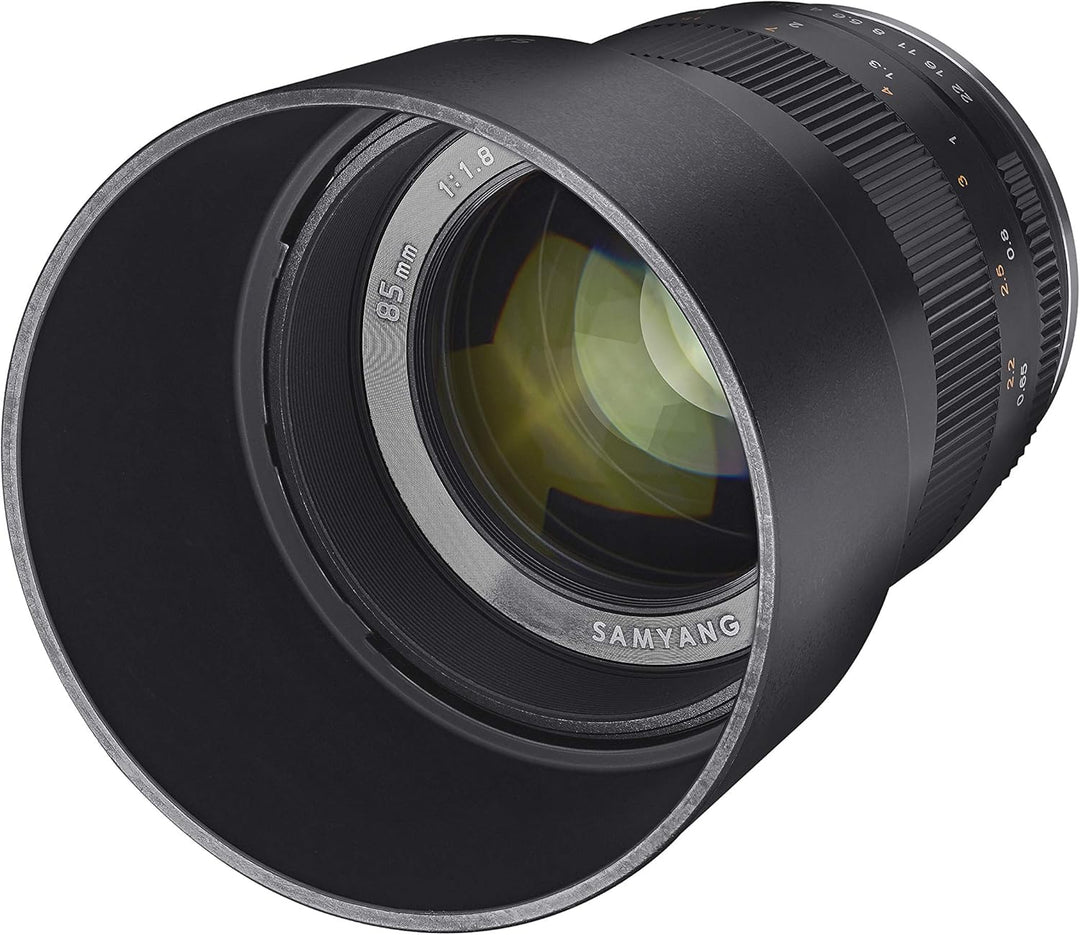 Samyang MF 85mm F1.8 ED UMC CS Sony E – manuelles Objektiv mit 85 mm Festbrennweite für spiegellose