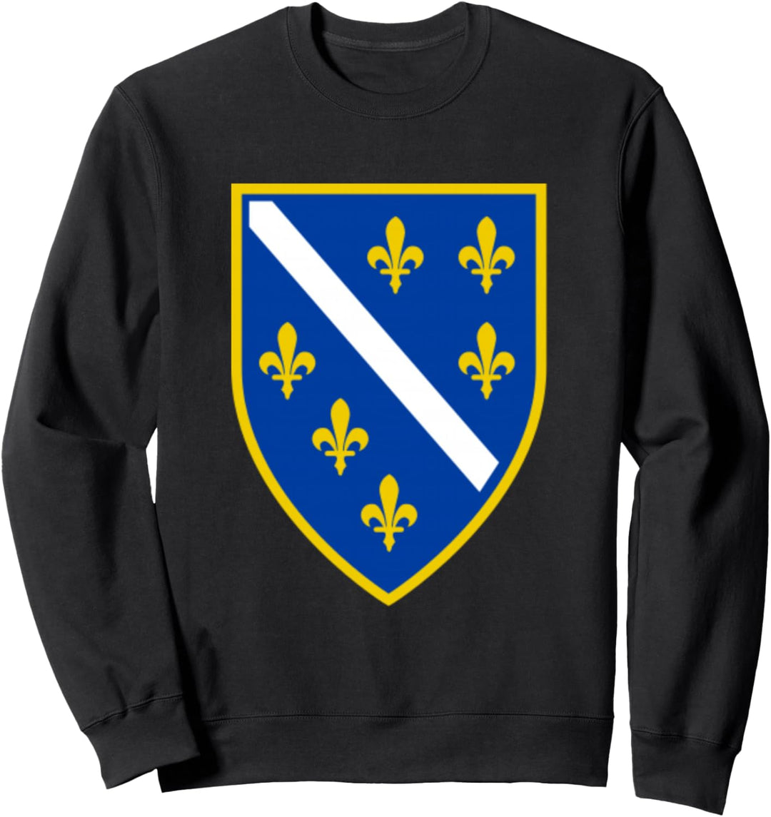 Bosnia's Former Emblem - Bosnian Coat of Arms from 1992-1998 Sweatshirt