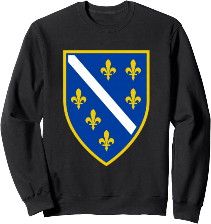 Bosnia's Former Emblem - Bosnian Coat of Arms from 1992-1998 Sweatshirt