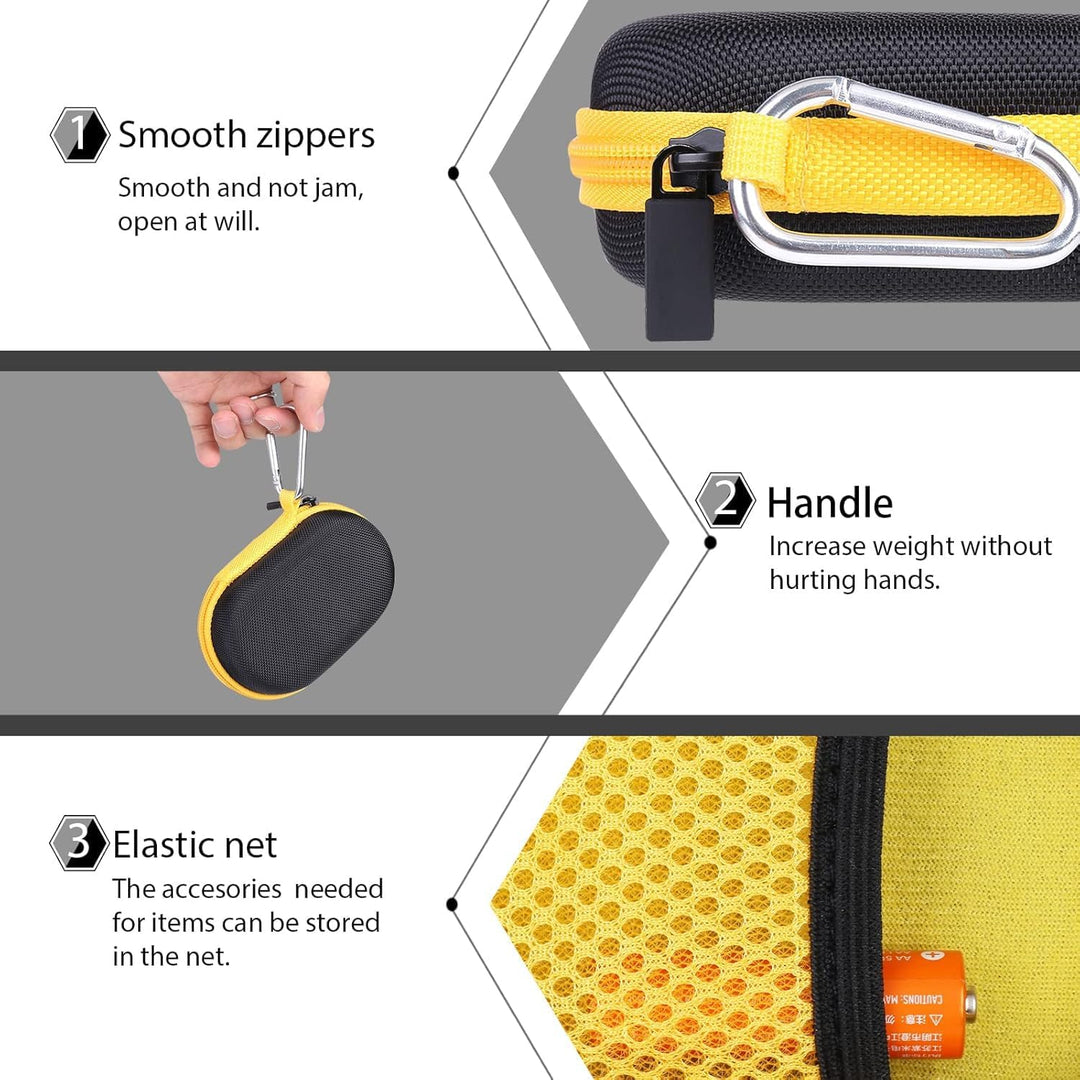 co2CREA Case Harte Reiseschutzhülle Etui Tasche für Logitech Pebble Mouse 2 M350s /M350 Pebble/Logit