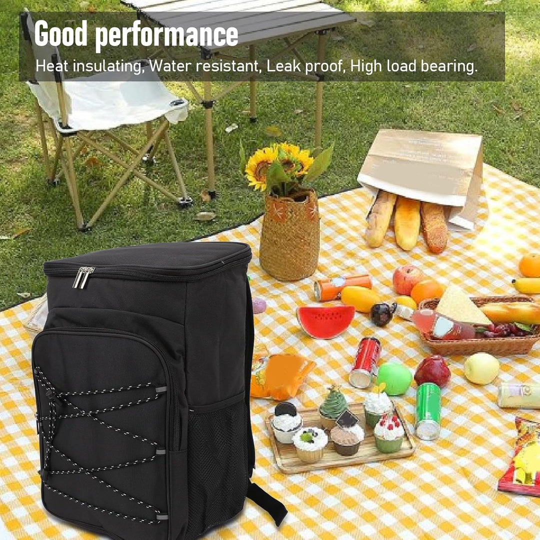 Kühlrucksack, Kühl Rucksack Gross Kühltasche Picknicktasche Rucksack mit Seitentaschen Wasserdicht A