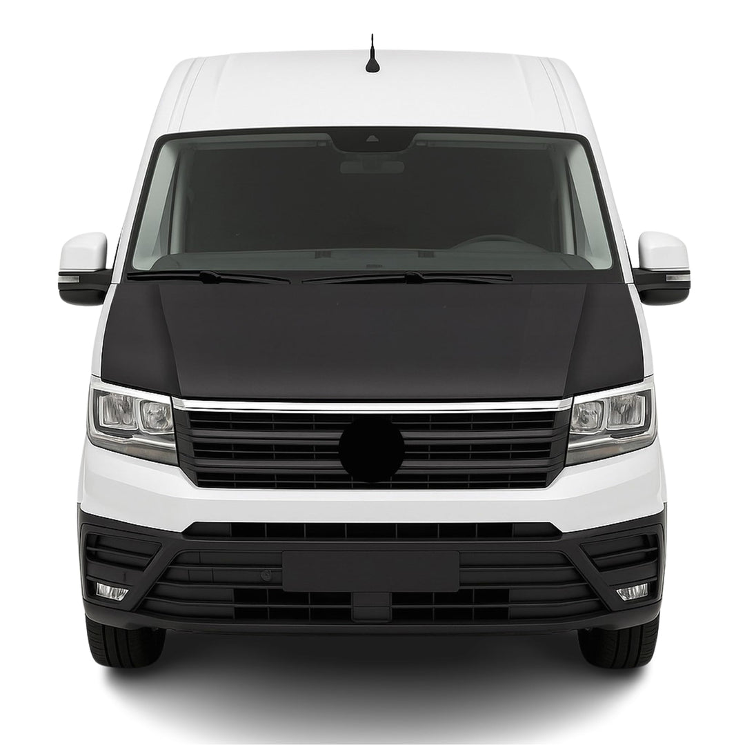OMAC Haubenbra Bonnet Bra Steinschlagschutz kompatibel mit VW Crafter 2017-2026 Schwarz 1tlg