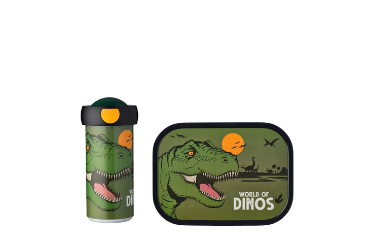 Mepal Lunchset, ABS, Dino, 20.7 x 7.5 x 18.8, 107420165381 Pausenset Verschlussbecher und Brotdose D