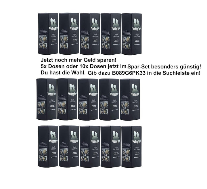 sofort dichtes Haar XXL Premium Haarverdichtung Streuhaar Schütthaar Trading Bros Dunkelbraun 28g, D