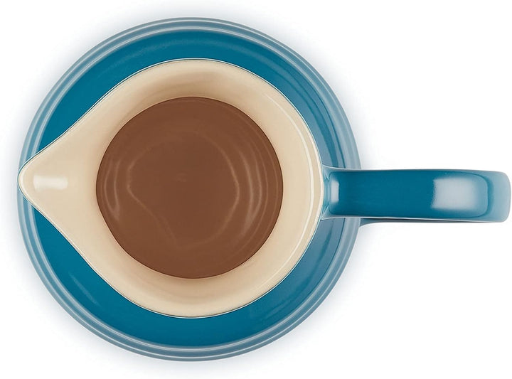 Le Creuset Steinzeug Frühstückskanne, 600 ml, 550 g, Deep Teal, Deep Teal