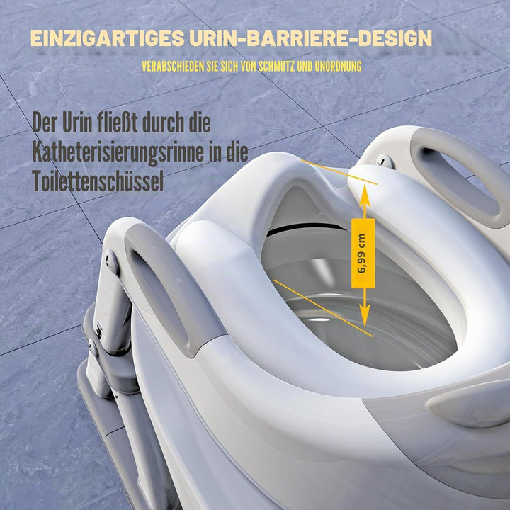 Toilettensitz Kinder mit Treppe, Upgraded WC Aufsatz für Kinder für Jungen und Mädchen, 2-in-1 Toile