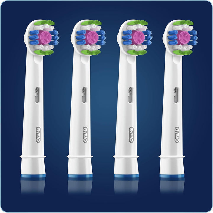 Oral-B 3D White, b眉rsten f眉r elektrische Zahnb眉rste mit CleanMaximiser-Technologie, 4 St眉ck. Weiss 4