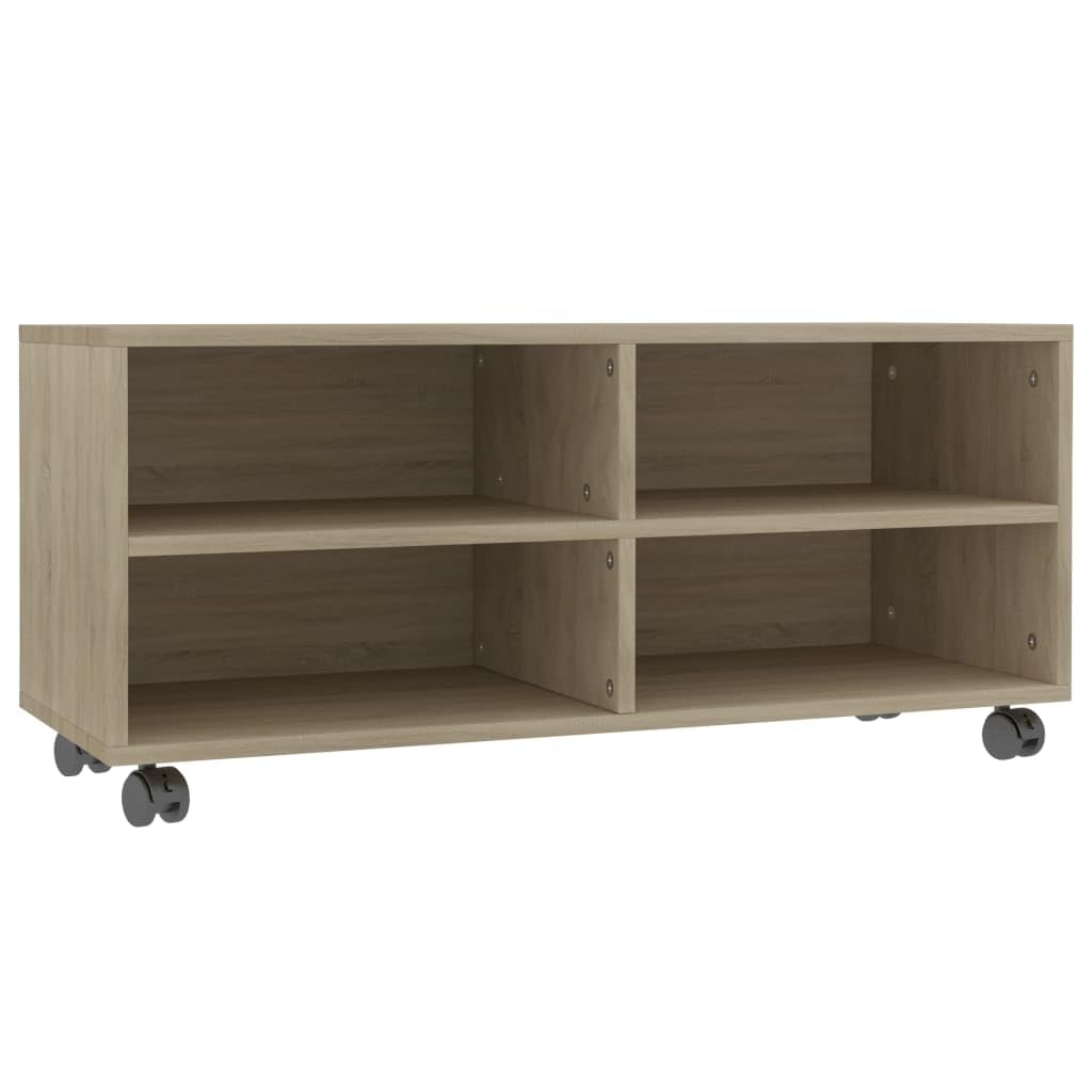 vidaXL TV Schrank mit Rollen Lowboard Fernsehtisch TV Möbel Board Tisch Fernsehschrank Sideboard HiF
